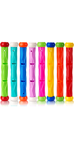 Diving Sticks Pool Toys, 8 Pcs