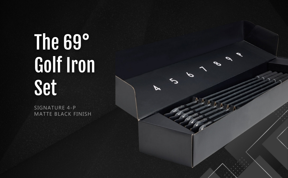 Amazon.com : 69 Golf Iron Set 4-P Matte Black for Mens
