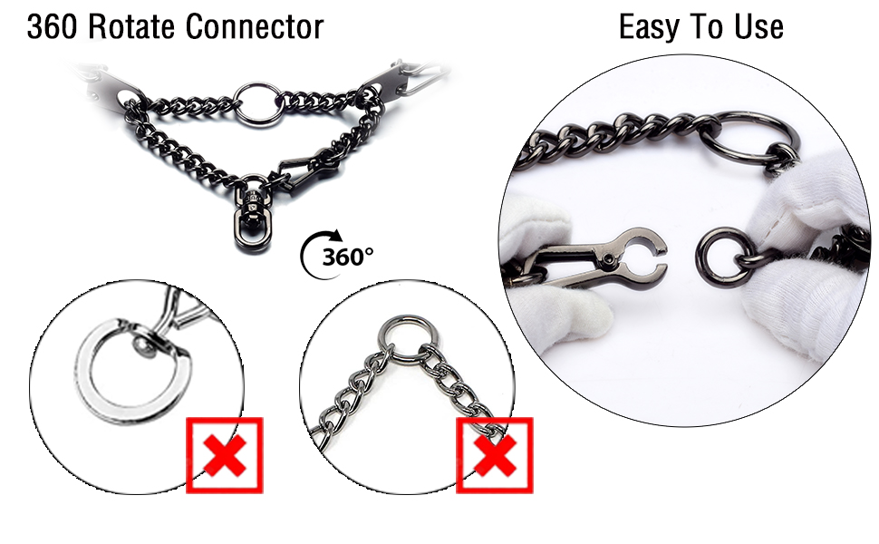 Fas Plus Dog Prong Collars, Prong Pinch Collar for Dogs