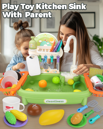 Play Kitchen Sink with Running Water