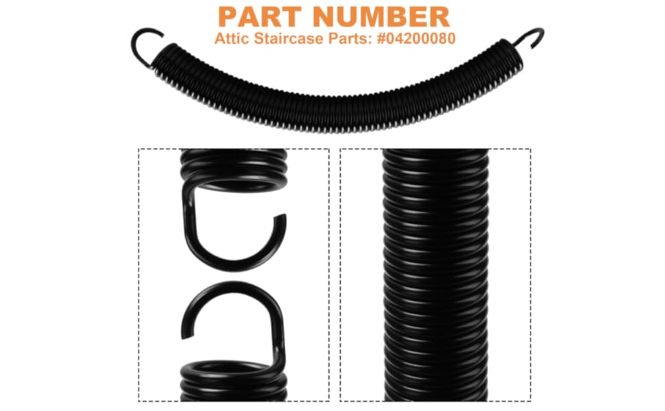 Amazon.com: AGUNION 04200080 Attic Ladder Springs