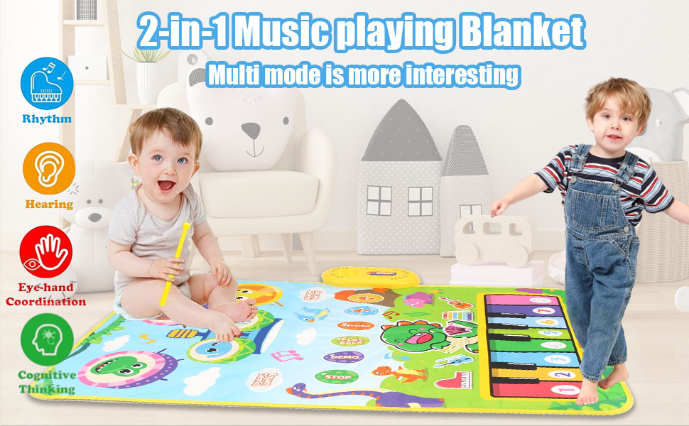 2 in 1 Baby Toy Musical Mat