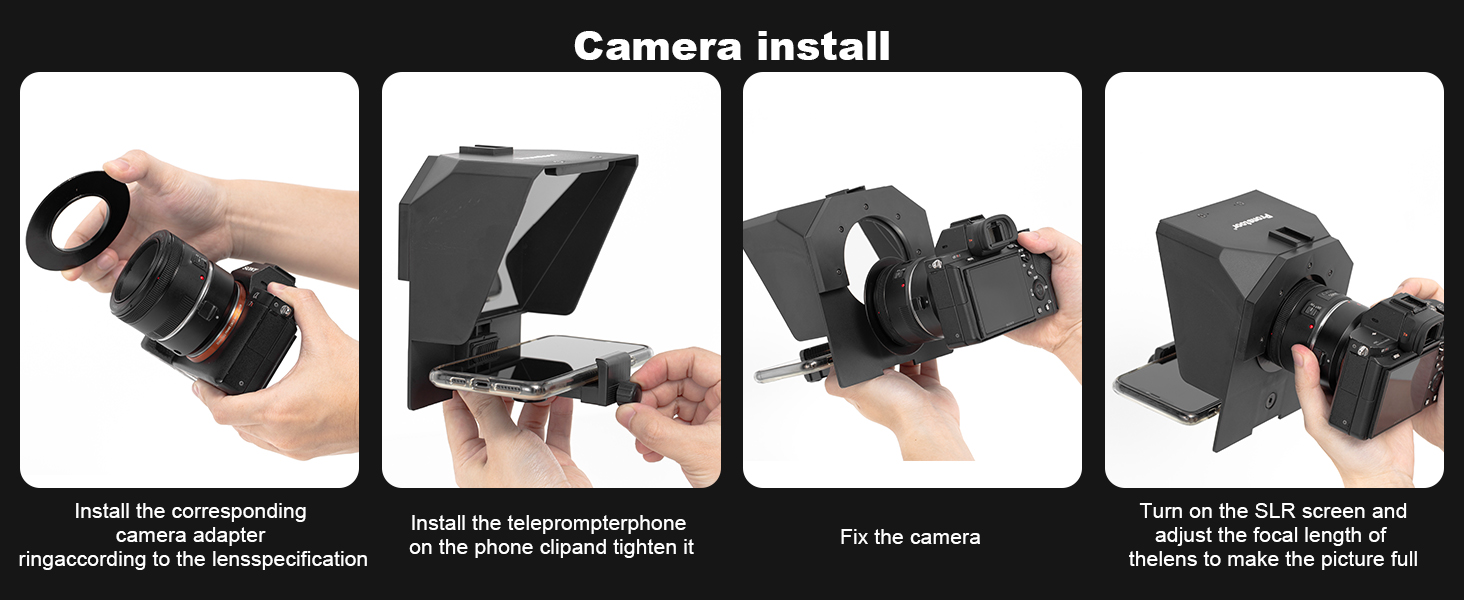 Camera installation steps