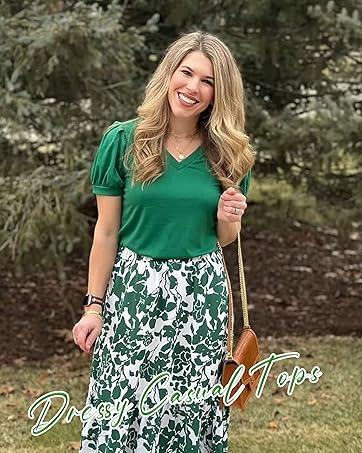 green tops for women