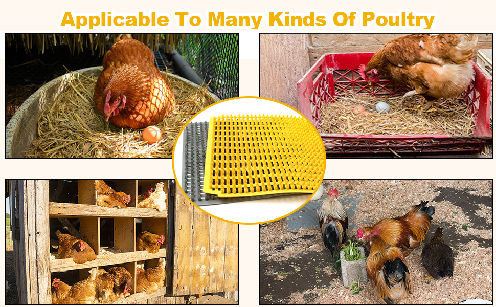 DETODDA 8PCS Chicken Nesting Box Pads for Chickens