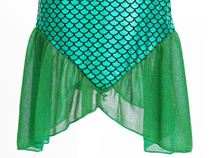 Girls Little Mermaid Costume Princess Dress Up Ariel Outfits