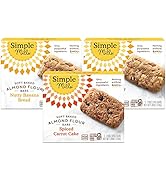 Simple Mills Almond Flour Snack Bars, Variety Pack (Nutty Banana Bread and Spiced Carrot Cake) - ...