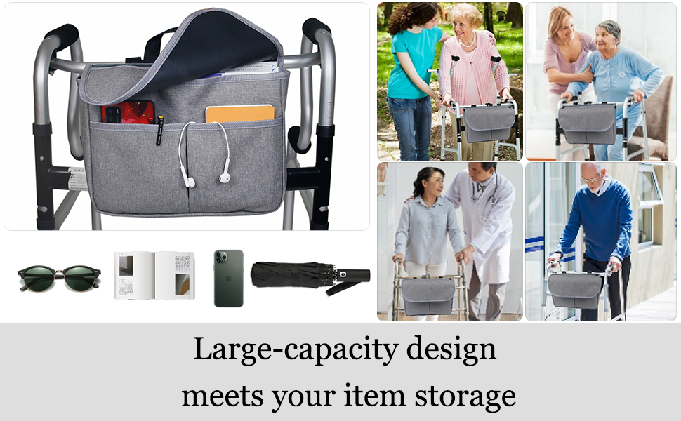 Bandkos Walker Baskets for Rolling Folding Walker,Basket