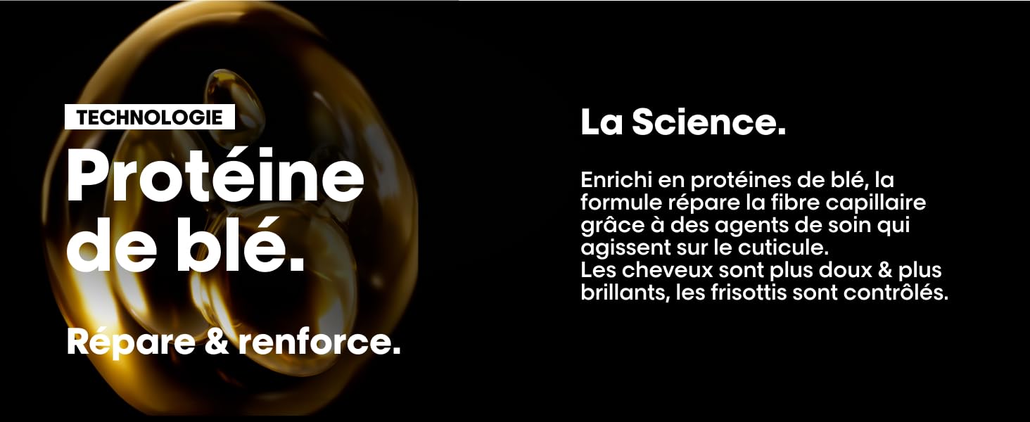 enrichi en protéines de quinoa doré pour réparer la fibre capillaire
