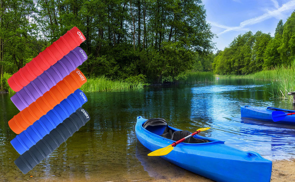 Drasry Kayak Paddle Grips NonSlip Silicone Wraps Prevention for