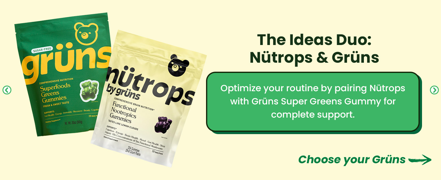 Nutrops Functional Nootropics Mushroom Gummies for Adult