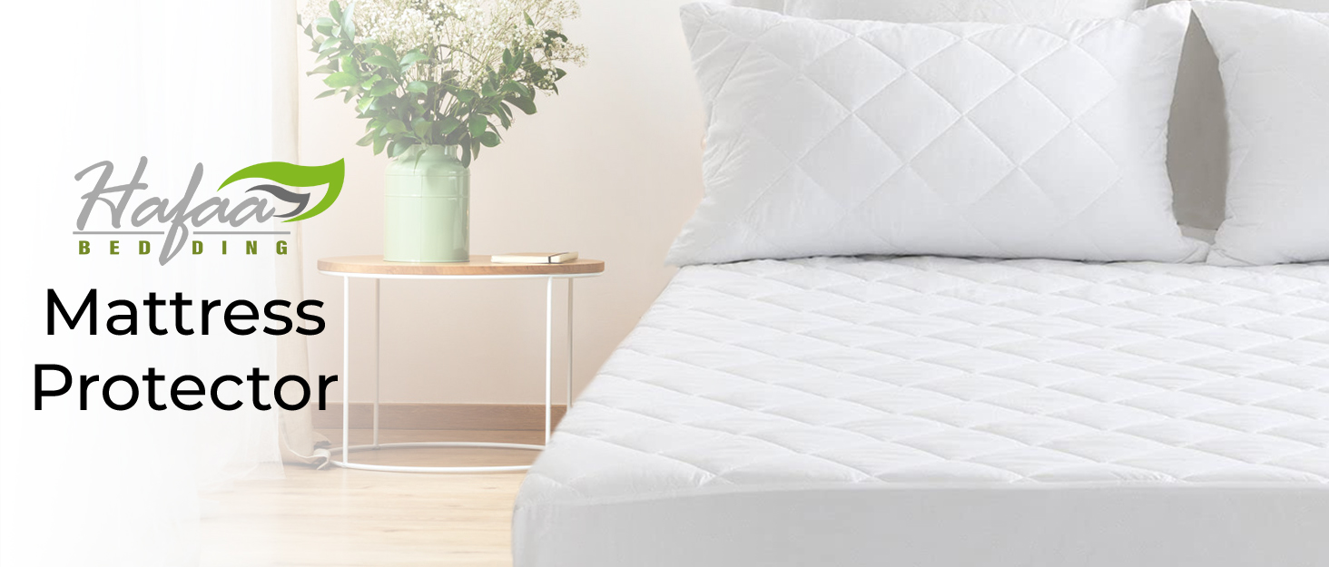 Hafaa Mattress Protector Double Bed Extra Deep 30 Cm Fitted Stretch