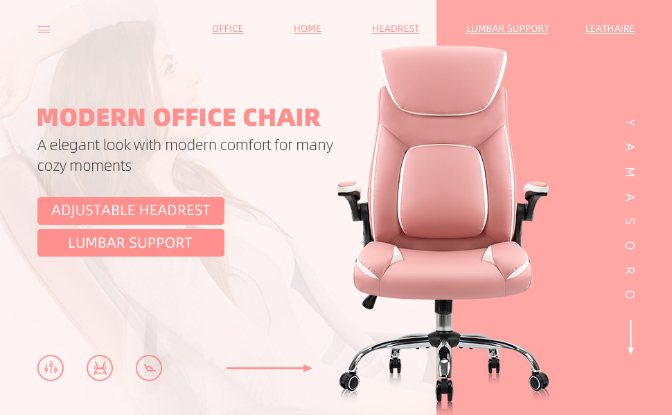 YAMASORO Ergonomic Executive Office Chair High Back Home