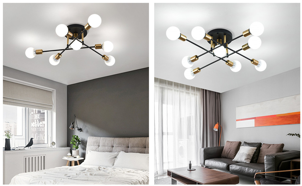 close to ceiling light fixtures Dinging room