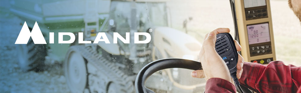 Midland – MXT115AGVP3 - 15 Watt GMRS MicroMobile Two Way Radio - Off Roading Outdoor Farm Radio - Extended Range 3dB gain Ghost Antenna, Antenna Cable, Mounting Bracket - Farm Tractor Bundle 8 reliable communication adventure range durable powerful weather alert extended