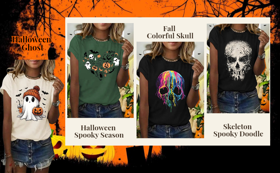 Fall Halloween Ghost Shirts