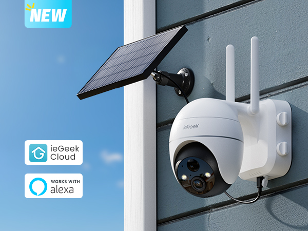 防犯カメラ ieGeeK 5MP PTZ Solar Security Camera Amazon.com : ieGeek 5MP Security Cameras Wireless Outside