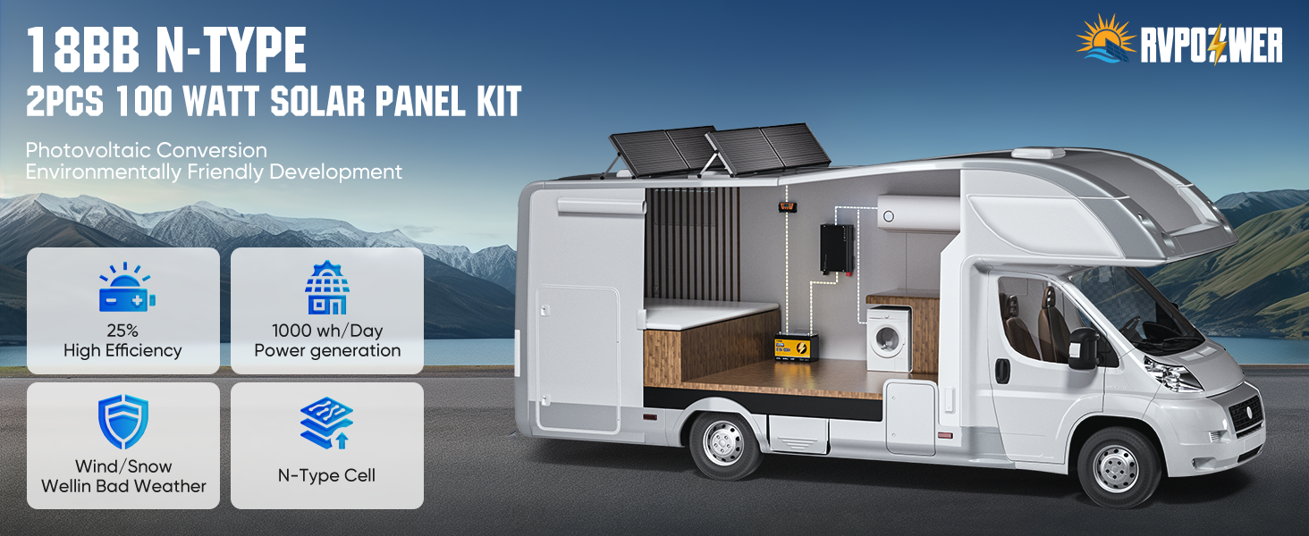 100 watt solar panel kit