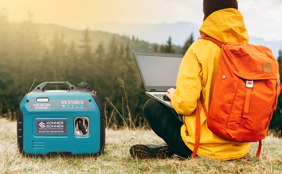 InverterGenerator KS 3100i S von Könner & Söhnen.Stromerzeuger 3100 W