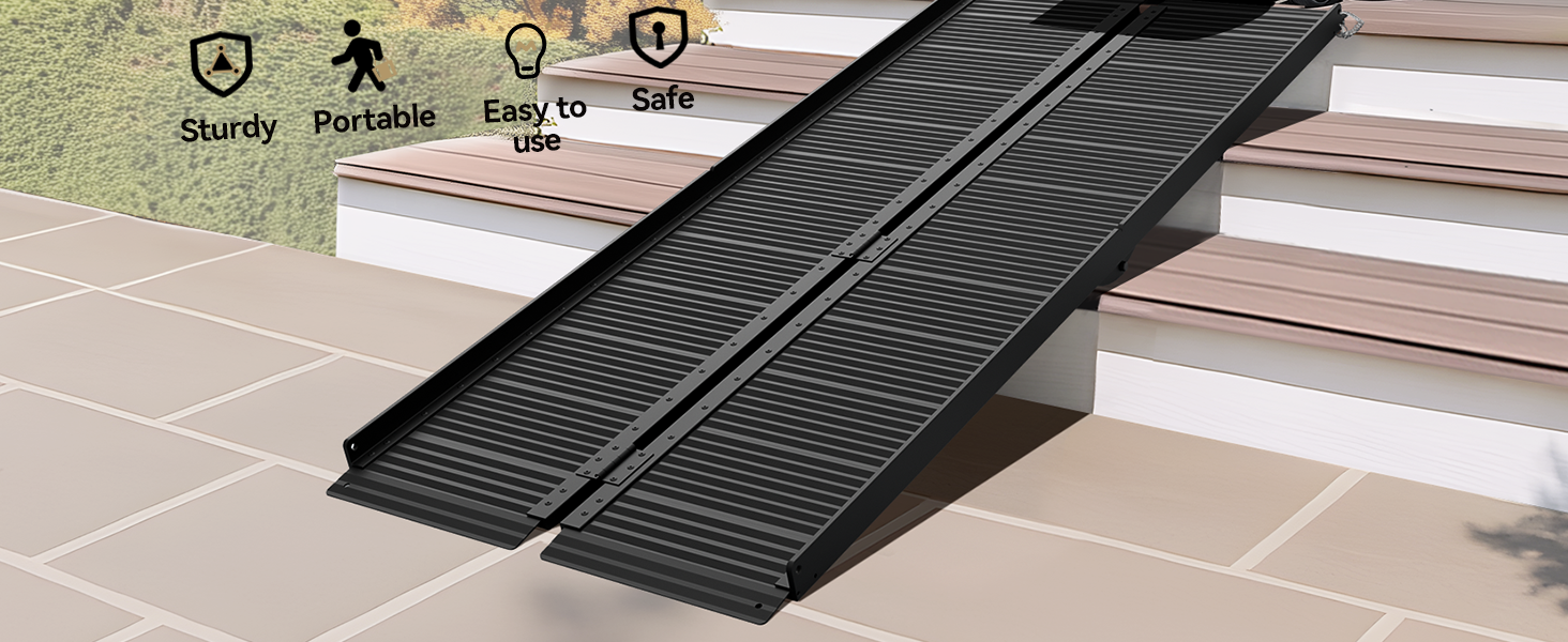 wheelchair ramps for home steps；portable wheelchair ramp