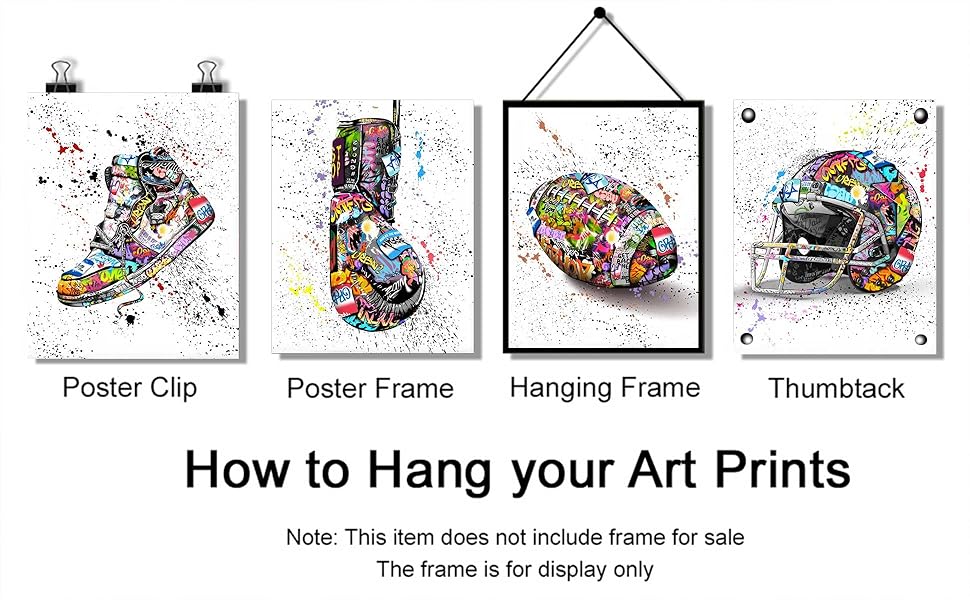  6Pcs Graffiti Wall Art 