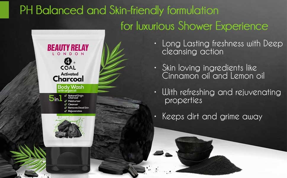 4coal Activated Charcoal Body Wash