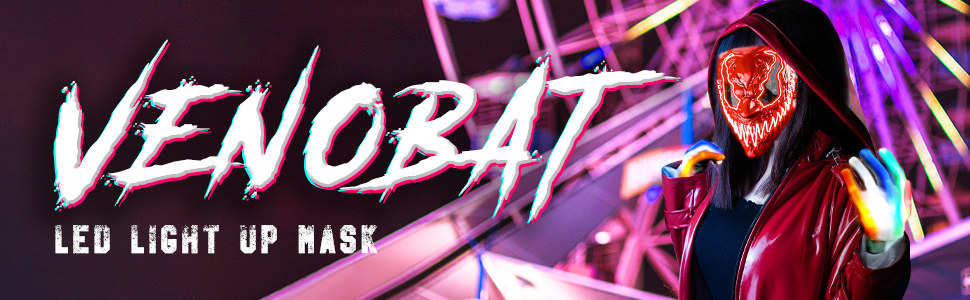 Halloween mask with gloves