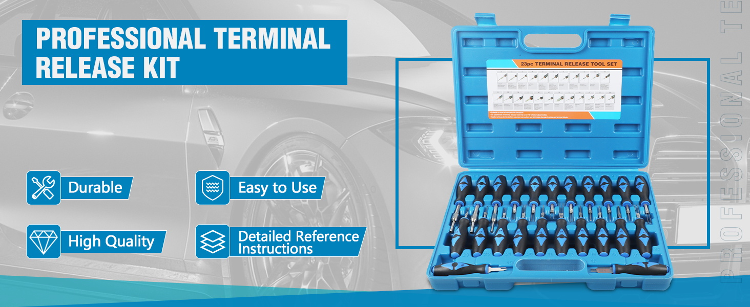 VKALTUL 23 Pcs Terminal Removal Tool Kit with Glove