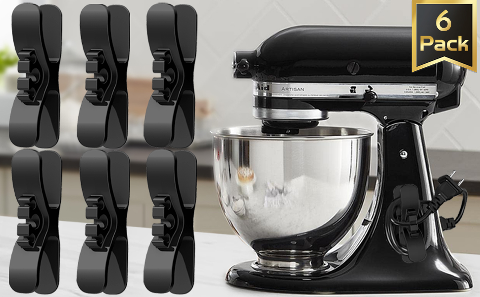 Cord Organizer for Kitchen Appliances Upgraded 6 Pack