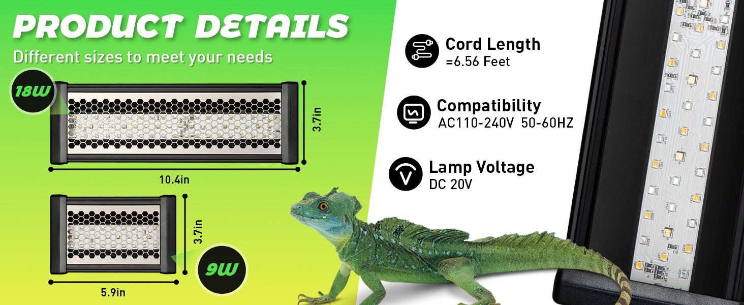 Reptile UVB Light for Bearded