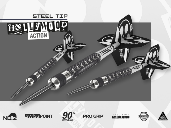 ダーツ TARGET HOLLYWOOD ACTION CHRIS DOBEY Target Chris Dobey Hollywood Action 90% Tungsten SP Steel
