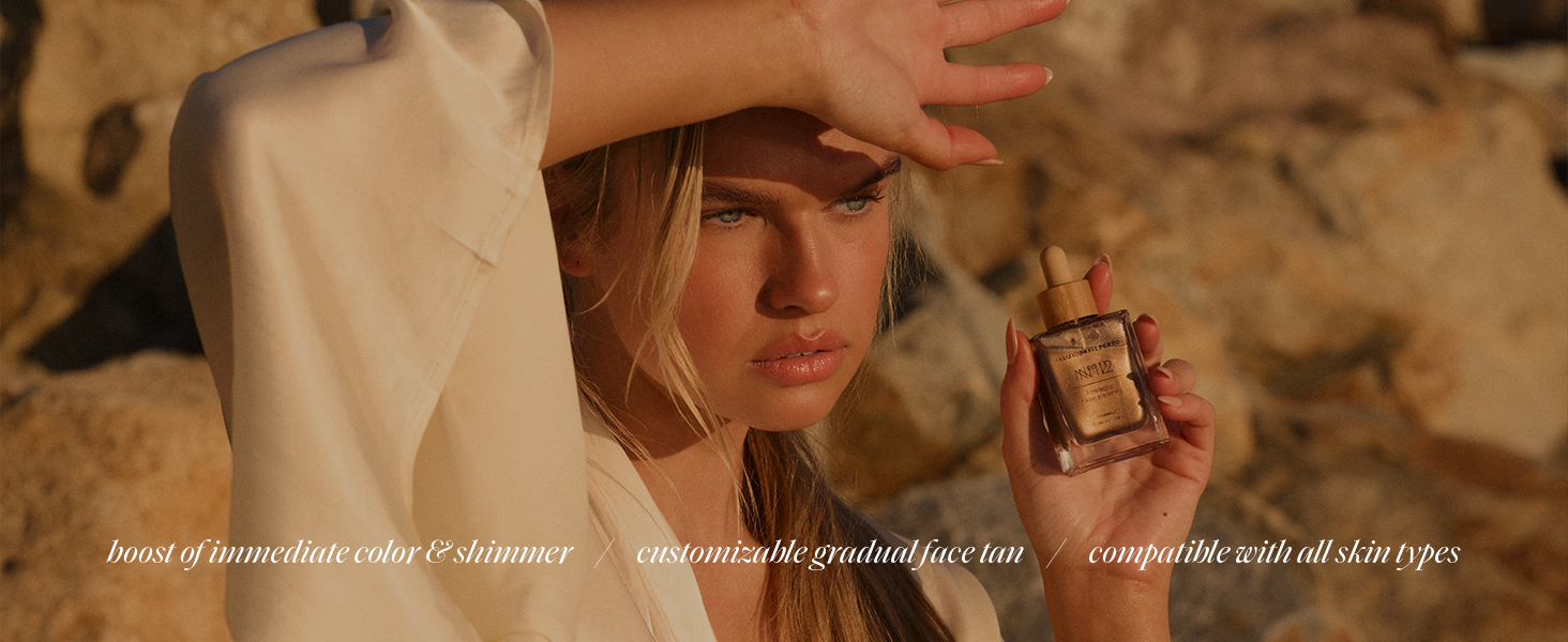 tanning drops bronzing face facial self tan bronzer bronze tanner sunless gradual buildable vegan