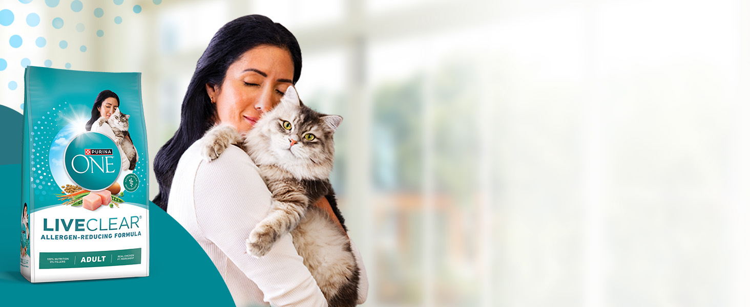 Amazon.com : Purina ONE LiveClear Allergen-Reducing Cat Food Dry ...