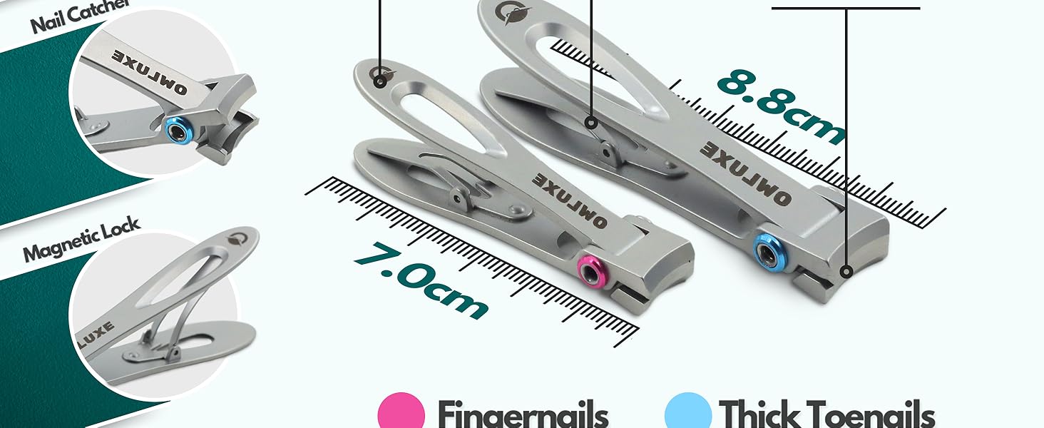 Spring-action nail clippers for effortless cutting