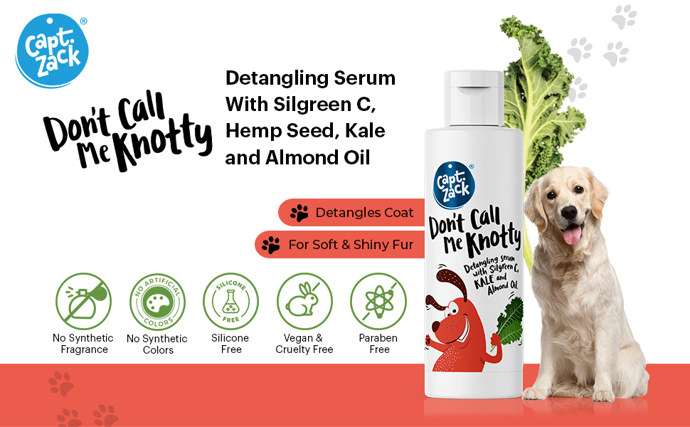 Captain Zack Don't Call Me Knotty Detangling Dog Serum 100 ml Natural