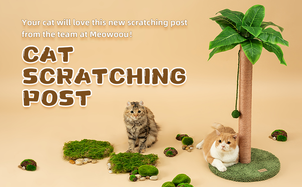 Cat Scratching Post 33 inch Tall Scratching Post for Indoor