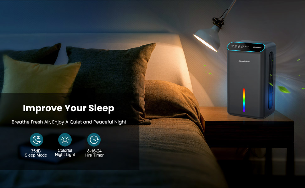 Dehumidifiers for Home, Up to 800 Sq.ft, 86oz Water Tank