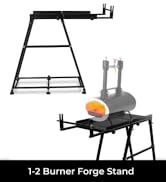 SIMOND STORE Blacksmithing Starter Kit Stand - Compatible with All Single Burner & Forge Double B...