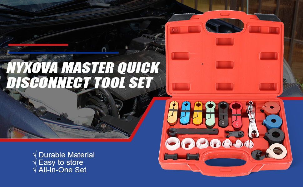 NYXOVA Master Quick Disconnect Tool Set, 22pcs Fuel Line Disconnect Tool Kit for