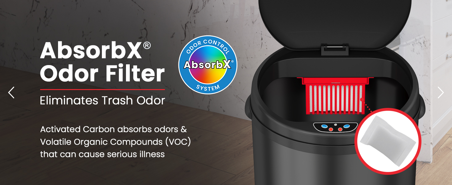 iTouchless, Sensor Trash Can, AbsorbX