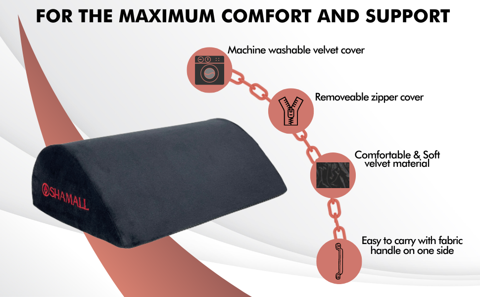 Ergonomic Foot Rest Under Desk Premium Velvet Soft Foam Footrest for