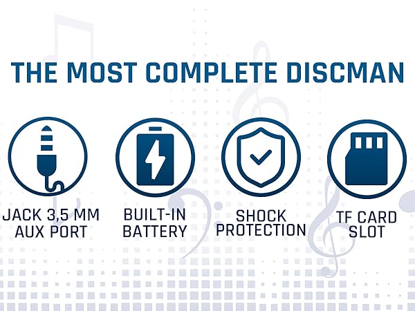 Discman White Transparent A++