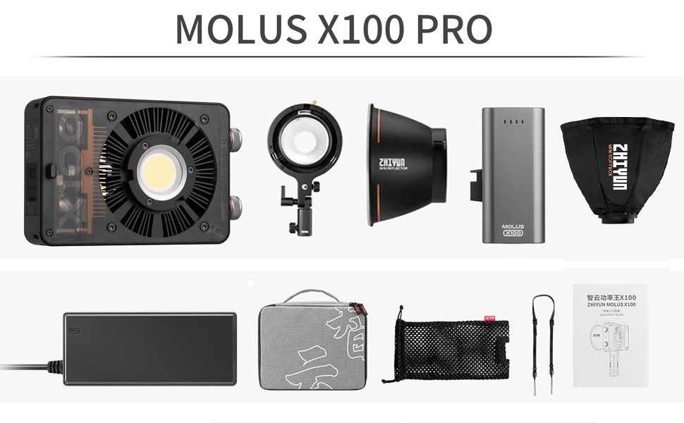 Amazon | Zhiyun Molus X100 Pro キット 100W バイカラー