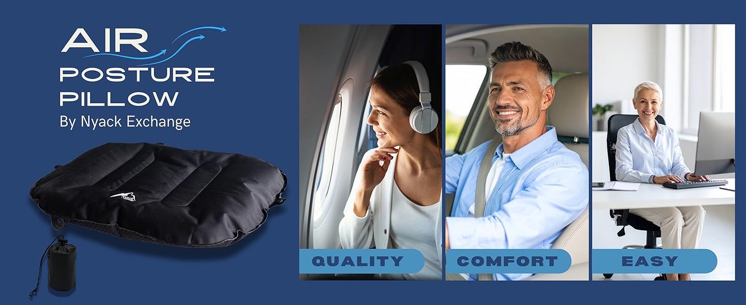 Nyack Exchange Air Posutre Pillow A back support pillow for lumbat support