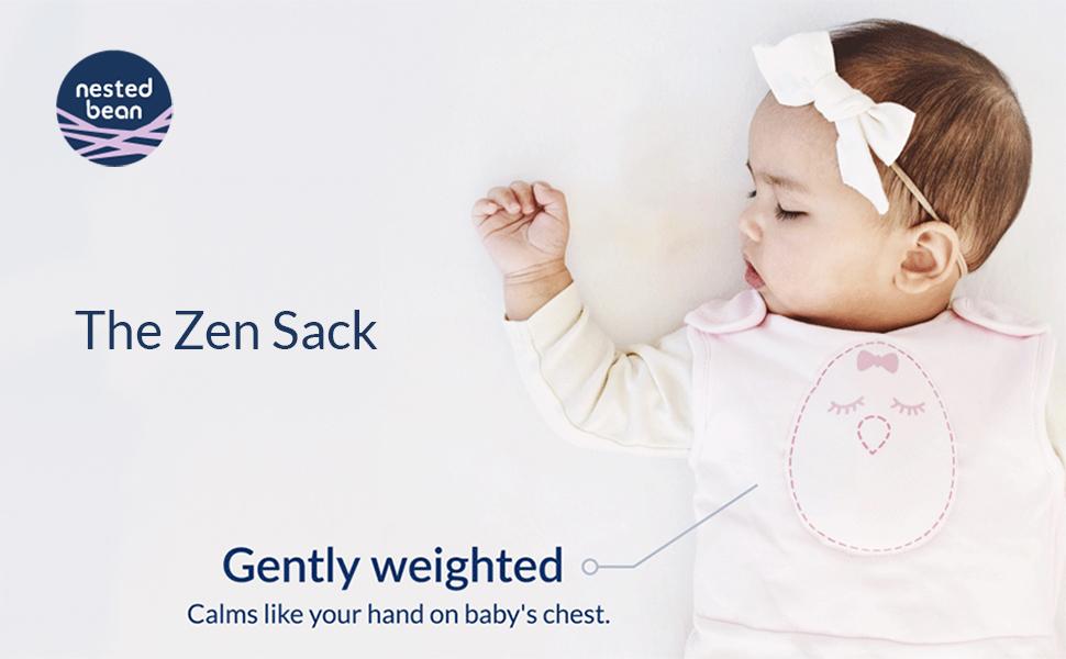 Nested Bean Zen Sack Classic Gently Weighted Sleep Sack Baby 615