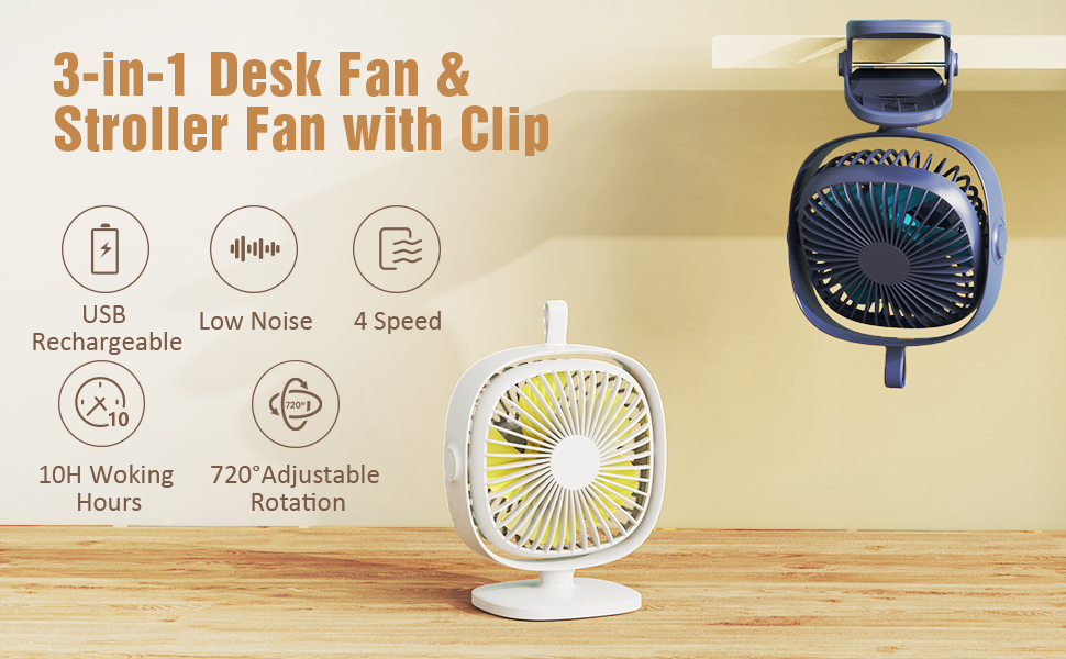 multifunction desk fan