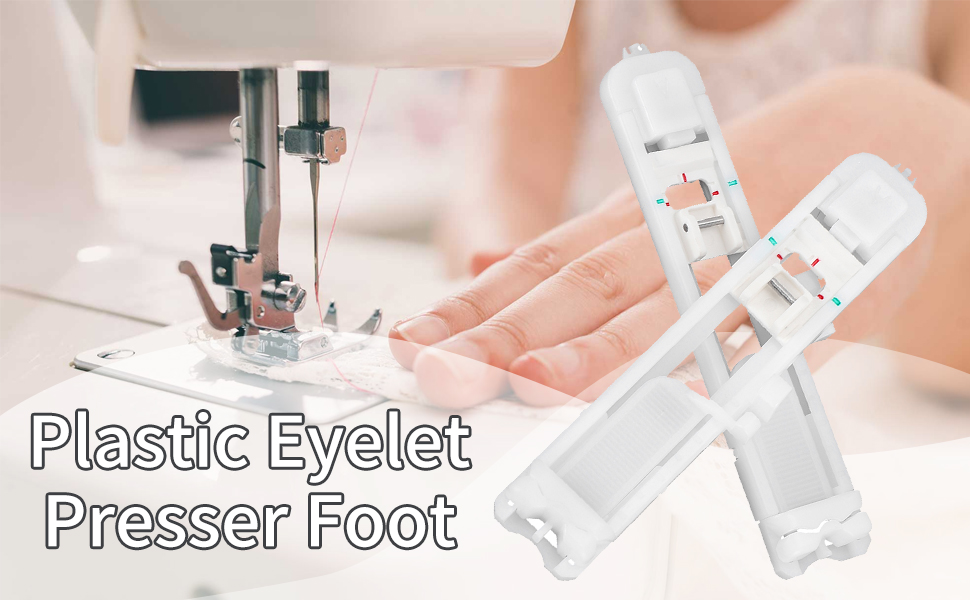 2Pcs Buttonhole Foot Automatic Sliding Buttonhole Foot Presser Foot Domestic for Brother Sewing