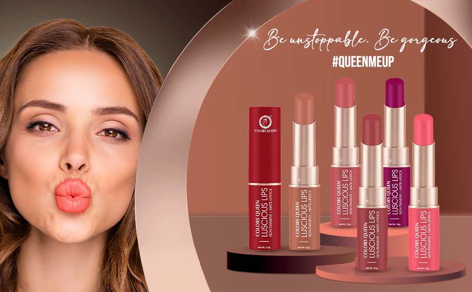 Buy Colors Queen Luscious Lips Non Transfer Creamy Matte Lipstick
