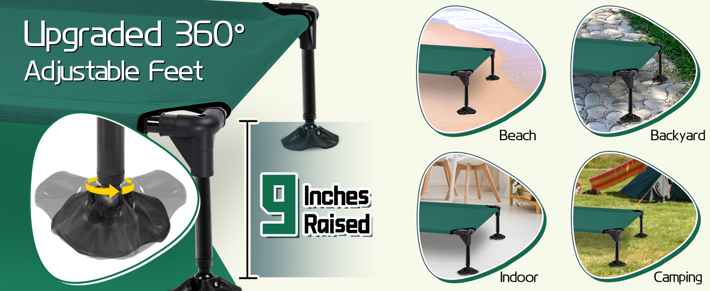 powerful adjustable feet