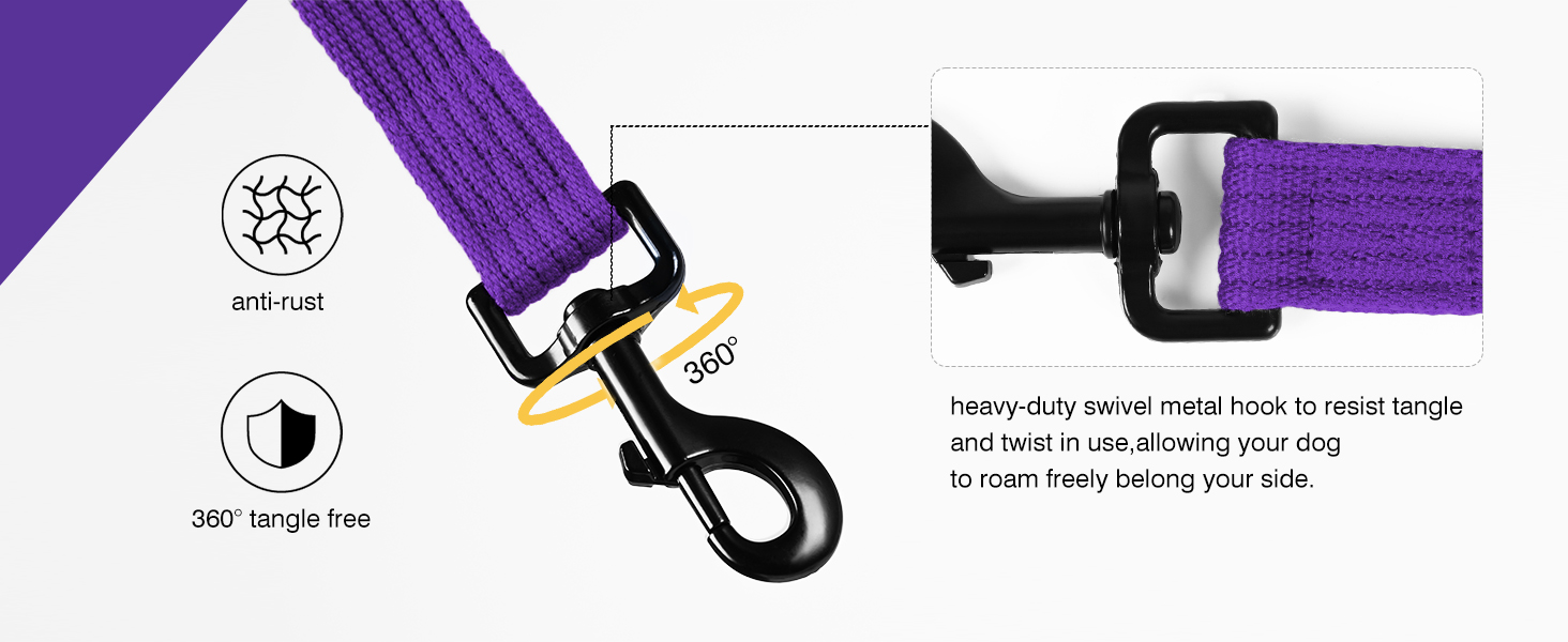 6FT Dog Leash for Large Medium Small Dogs